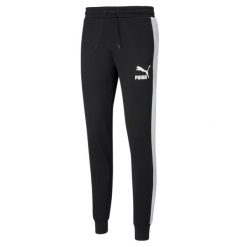 Spodnie Puma Iconic 7, Czarny, Mężczyźni. Czarne spodnie sportowe męskie Puma, z materiału. Za 273.00 zł.