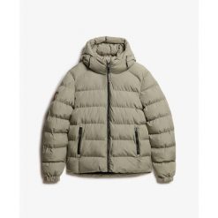 Kurtka puchowa Superdry Sports. Zielone kurtki męskie Superdry., m, bez wzorów, z puchu, sportowe, bez kaptura. W wyprzedaży za 457.55 zł.