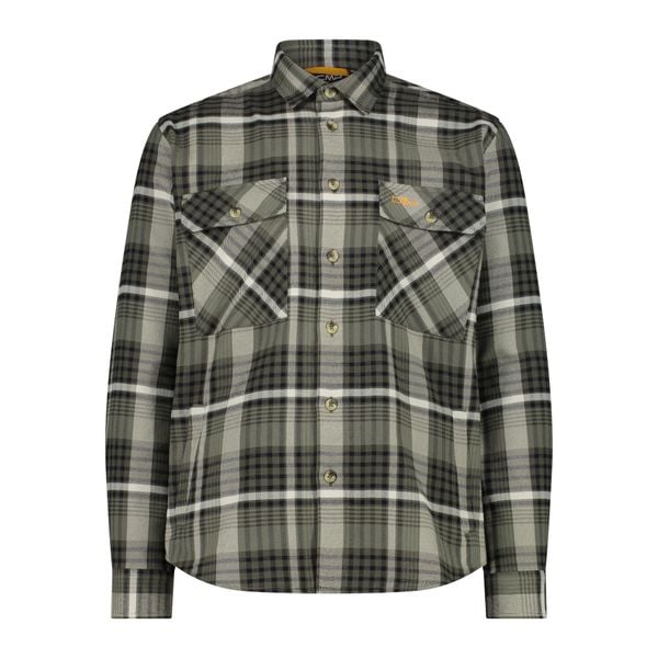 Koszula męska CMP 34S2717. Zielone koszule męskie CMP, m, bez wzorów, bez kołnierzyka, bez ramiączek. Za 309.99 zł.