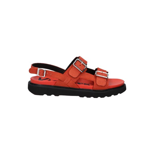 Sandały KICKERS NEOSUMMER Czerwony. Czerwone sandały damskie Kickers, ze skóry, bez zapięcia. Za 352.99 zł.
