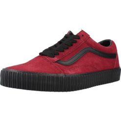 Buty VANS OLD SKOOL CREEPER Bordeaux. Czerwone buty trekkingowe męskie Vans, ze skóry, bez zapięcia, trekkingowe, Vans Old Skool. Za 404.44 zł.