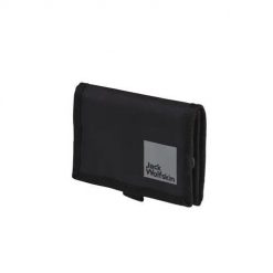 Portfel sportowy Jack Wolfskin Gutleut Wallet na rzep czarny na dokumenty. Czarne portfele damskie Jack Wolfskin, bez wzorów, z materiału. Za 154.25 zł.