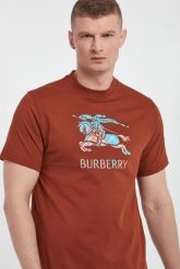 T-shirt męski z logo BURBERRY. T-shirty męskie Burberry, m, bez wzorów, bez kołnierzyka. Za 1,669.00 zł.