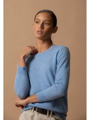Perfect Cashmere Kaszmirowy sweter "Vanessa" w kolorze błękitnym rozmiar: M. Niebieskie swetry klasyczne damskie Perfect Cashmere, m, z kaszmiru, bez kołnierzyka. Za 215.21 zł.