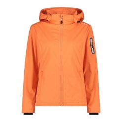 Damska kurtka turystyczna z kapturem CMP. Brązowe kurtki damskie CMP, l, bez wzorów, z softshellu, z kapturem. Za 371.50 zł.