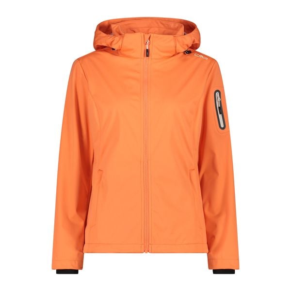 Damska kurtka turystyczna z kapturem CMP. Brązowe kurtki damskie CMP, l, bez wzorów, z softshellu, z kapturem. Za 371.50 zł.