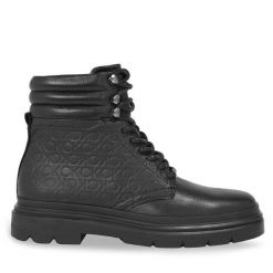 Trapery Calvin Klein. Czarne buty zimowe męskie CALVIN KLEIN, bez zapięcia. Za 949.99 zł.