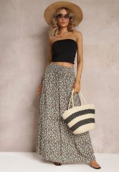 Czarna Rozkloszowana Spódnica Maxi w Kwiaty Dethuj. Czarne spódniczki damskie Renee, m, bez wzorów, z bawełny, maxi, rozkloszowane. Za 59.99 zł.