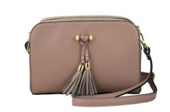 Listonoszka skórzana BARBERINI'S pudrowa 961-18. Czarne shopper bag damskie Barberinis, bez wzorów, ze skóry, małe, bez dodatków. Za 279.99 zł.