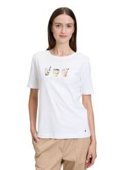 BETTY & CO Koszulka w kolorze białym rozmiar: S. Białe bluzki damskie Betty & Co., s, bez wzorów, bez kołnierzyka. Za 69.99 zł.