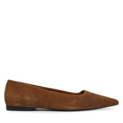 Baleriny Vagabond Shoemakers. Brązowe baleriny damskie Vagabond Shoemakers, bez wzorów, bez obcasa. Za 449.99 zł.
