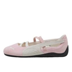 Puma Baleriny Speedcat Ballet Sd 40128701. Czarne baleriny damskie Puma, bez wzorów, ze skóry, bez obcasa. Za 383.50 zł.