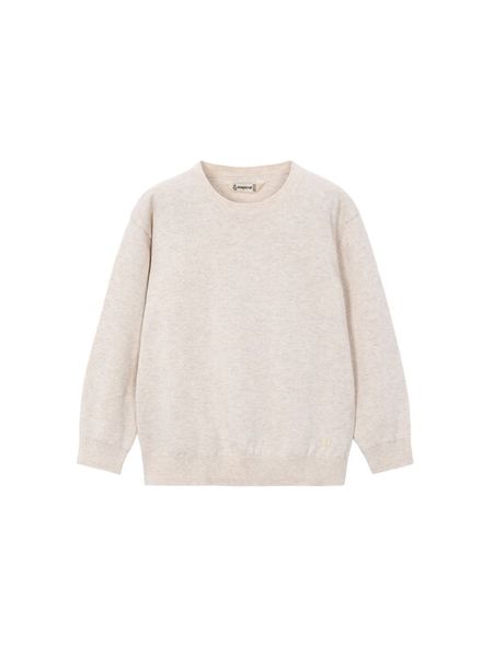 Mayoral Sweter 311 Beżowy Regular Fit. Brązowe swetry chłopięce Mayoral, bez wzorów, z bawełny, bez kołnierzyka. Za 109.99 zł.