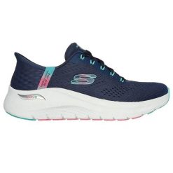 Damskie buty do biegania Skechers Arch Fit 2.0. Niebieskie obuwie do biegania damskie Skechers. Za 443.50 zł.