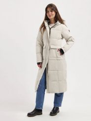 TRAVELIN' Płaszcz pikowany "Franska" w kolorze kremowym rozmiar: XXL. Brązowe płaszcze damskie Travelin', xxl, bez wzorów. Za 543.99 zł.