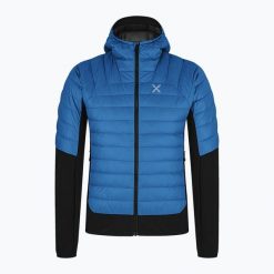 Kurtka skiturowa męska Montura Peak Hybrid Hooded. Niebieskie kurtki narciarskie i snowboardowe damskie MONTURA, l, bez wzorów, z materiału, bez kaptura, narciarskie. Za 809.99 zł.