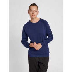 Bluza damska Hummel red Heavy. Niebieskie bluzy sportowe damskie HUMMEL, xl, bez wzorów, prążkowane, bez ramiączek, bez kaptura. Za 215.50 zł.