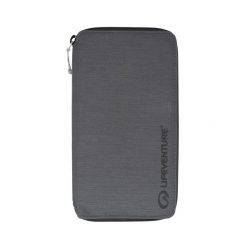 Portfel podróżny Lifeventure Recycled RFiD Travel Wallet - grey. Szare portfele damskie Lifeventure, bez wzorów. Za 146.99 zł.
