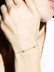 Maison héritage PARIS Złota bransoletka "Sunshine" z diamentami rozmiar: onesize. Żółte bransoletki damskie maison héritage PARIS, złote. Za 1,304.99 zł.