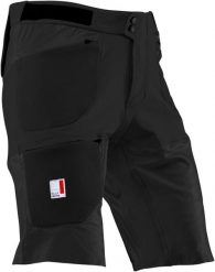 Spodenki rowerowe LEATT Shorts MTB AllMtn 3.0. Czarne szorty męskie LEATT, bez wzorów, z materiału, klasyczne. Za 633.80 zł.