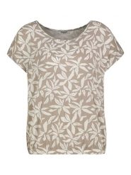 Sublevel Koszulka w kolorze jasnobrązowo-białym rozmiar: L. Białe bluzki damskie Sublevel, l, bez wzorów, bez kołnierzyka. Za 43.99 zł.