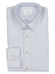 Eterna Koszula - Modern fit - w kolorze błękitno-białym rozmiar: 41. Niebieskie koszule męskie Eterna, bez wzorów, z bawełny, bez kołnierzyka, bez ramiączek. Za 118.84 zł.