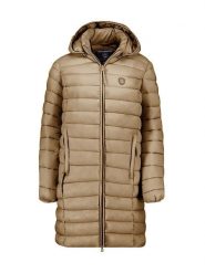 Canadian Peak Płaszcz pikowany "Akitaleak" w kolorze jasnobrązowym rozmiar: M. Brązowe płaszcze damskie Canadian Peak, m, bez wzorów. Za 130.99 zł.