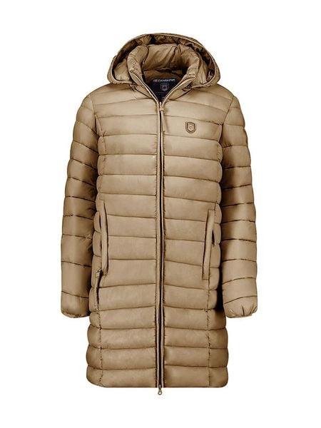 Canadian Peak Płaszcz pikowany "Akitaleak" w kolorze jasnobrązowym rozmiar: XXL. Brązowe płaszcze damskie Canadian Peak, xxl, bez wzorów. Za 204.48 zł.