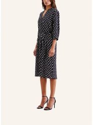 Seidensticker Sukienka w kolorze czarno-kremowym rozmiar: 42. Brązowe sukienki damskie Seidensticker, na co dzień, bez wzorów, z tkaniny, bez kołnierzyka, bez ramiączek, midi, proste. Za 180.49 zł.