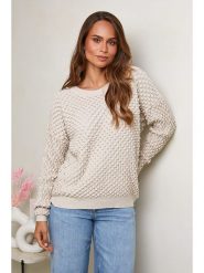 Soft Cashmere Sweter w kolorze beżowym rozmiar: 34/36. Brązowe swetry klasyczne damskie Soft Cashmere, bez kołnierzyka. Za 128.64 zł.