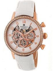 Empress Zegarek automatyczny "Beatrice" w kolorze różowozłoto-białym rozmiar: onesize. Białe, analogowe zegarki damskie Empress, ze stali. Za 543.99 zł.