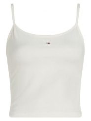 TOMMY JEANS Topy (2 szt.) w kolorze białym i błękitnym rozmiar: XL. Białe topy damskie Tommy Jeans, xl, bez wzorów, z jeansu, bez kołnierzyka. Za 86.95 zł.
