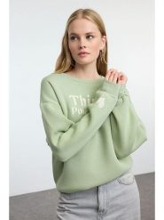 Trendyol Bluza w kolorze zielonym rozmiar: L. Zielone bluzy bez kaptura damskie Trendyol, l. Za 130.99 zł.