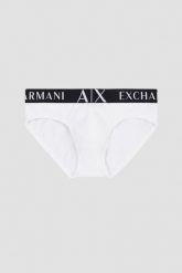 ARMANI EXCHANGE Białe slipy, Rozmiar L. Białe slipki męskie Armani Exchange, bez wzorów. W wyprzedaży za 92.99 zł.