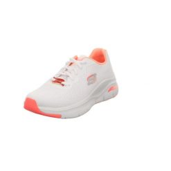 Dorosły Obuwie Sportowe Skechers Arch Fit - Infinity Cool Białe. Białe buty sportowe na co dzień damskie Skechers, bez wzorów, trekkingowe. Za 399.99 zł.