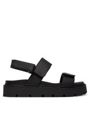 Tommy Hilfiger Sandały T3A2-34284-0326 Czarny. Czarne sandały dziewczęce Tommy Hilfiger, ze skóry, bez zapięcia. Za 359.99 zł.