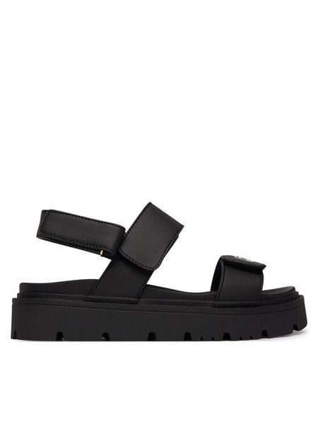 Tommy Hilfiger Sandały T3A2-34284-0326 Czarny. Czarne sandały dziewczęce Tommy Hilfiger, ze skóry, bez zapięcia. Za 359.99 zł.