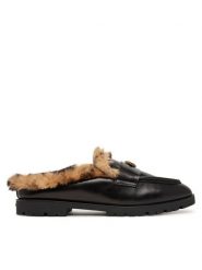 PINKO Klapki Nora 09 SD0683P186 Czarny. Czarne klapki damskie Pinko, bez wzorów, ze skóry, bez obcasa. Za 1,479.00 zł.