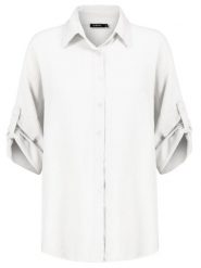 Sublevel Koszula w kolorze białym rozmiar: M/L. Białe koszule damskie Sublevel, l, bez wzorów, bez kołnierzyka, bez ramiączek. Za 74.99 zł.