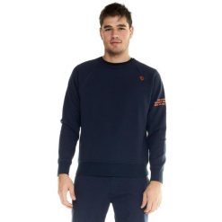 Męski sweter Leone Shades z okrągłym dekoltem. Niebieskie swetry męskie LEONE 1947 APPAREL, l, bez wzorów, z tkaniny, bez kołnierzyka. W wyprzedaży za 167.70 zł.