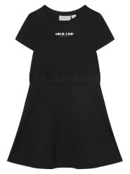 Calvin Klein Jeans Sukienka codzienna IG0IG03099 Czarny Regular Fit. Czarne spodnie dziewczęce Calvin Klein Jeans, bez wzorów, z jeansu, bez ramiączek. Za 299.99 zł.