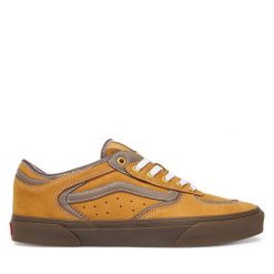 Tenisówki Vans. Żółte trampki i tenisówki męskie Vans, bez wzorów, bez zapięcia. Za 399.99 zł.
