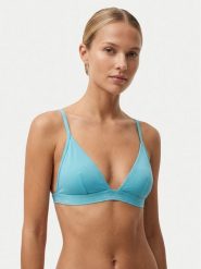 Calvin Klein Swimwear Góra od bikini LV00Q61208 Niebieski. Niebieskie bikini damskie Calvin Klein Swimwear, bez wzorów. Za 249.99 zł.