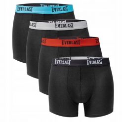 Bokserki dla mężczyzn Everlast 4-pak. Bokserki męskie Everlast, bez wzorów, z bawełny. Za 69.99 zł.