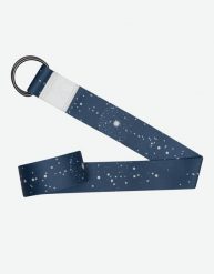 Pasek do jogi Yoga Design Lab. Niebieskie paski męskie YOGA DESIGN LAB, bez wzorów, z materiału, eleganckie. Za 99.00 zł.