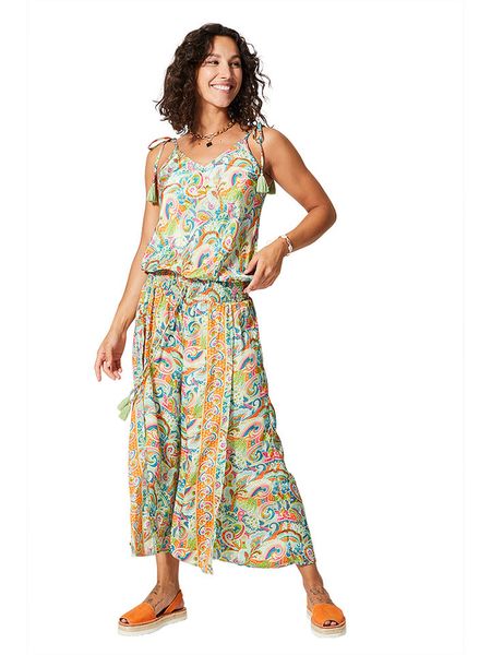 Aller Simplement Kombinezon ze wzorem rozmiar: 34-40. Kombinezony damskie Aller Simplement, bez wzorów, klasyczne, bez kołnierzyka, bez ramiączek. Za 65.69 zł.