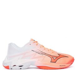 Buty halowe Mizuno. Pomarańczowe buty sportowe na co dzień męskie Mizuno, bez zapięcia, mizuno wave. Za 689.99 zł.