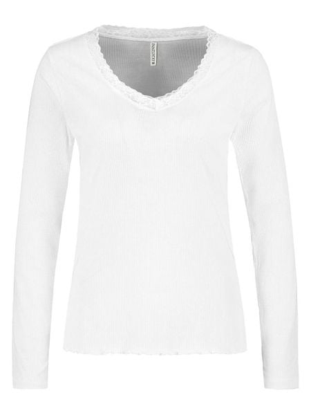 Eight2Nine Koszulka w kolorze białym rozmiar: S. Białe bluzki damskie Eight2Nine, s, bez wzorów, z koronki, bez kołnierzyka, bez ramiączek. Za 43.99 zł.