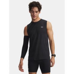 Koszulka do biegania męska Under Armour Velociti Tank. Czarne t-shirty sportowe męskie Under Armour, m, bez ramiączek, do biegania. Za 159.99 zł.