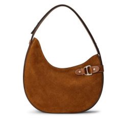 Torebka LAUREN RALPH LAUREN. Brązowe torebki klasyczne damskie Lauren Ralph Lauren, bez wzorów, bez dodatków. Za 1,359.00 zł.